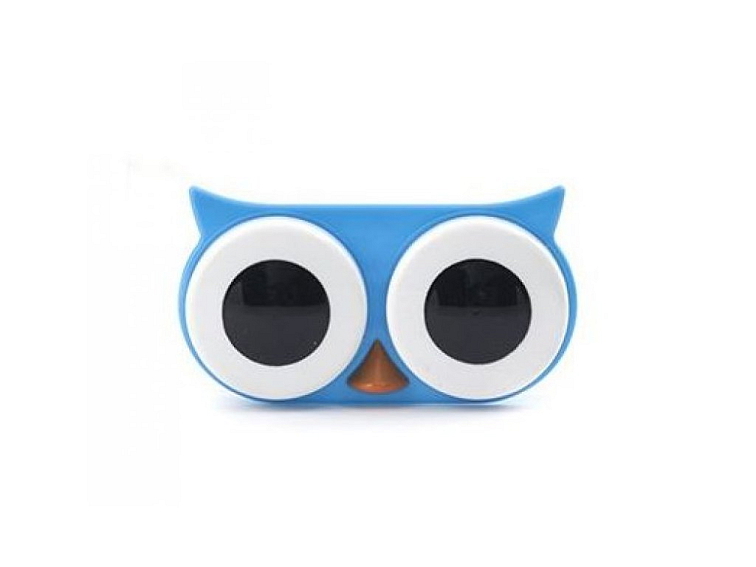 Kontaktlencse-tároló tok – bagoly